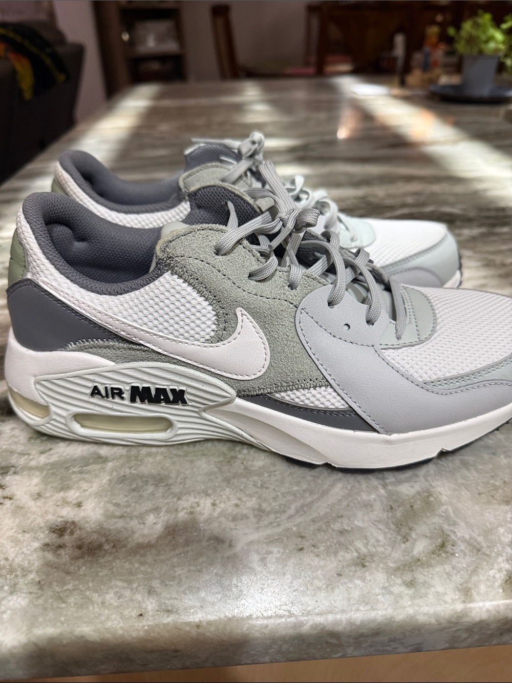 Nike Air Max Light Grey, White & Dark Grey Trainers